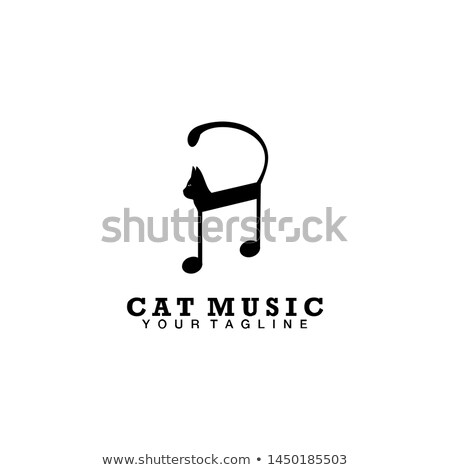 Stock fotó: Musical Note Mascot Rock Roll
