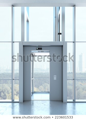 ストックフォト: Transparent Elevator In Penthouse