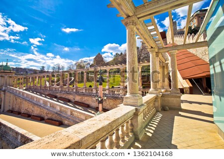 Donau River Scenic Waterfront Walkway In Budapest Springtime Vie Stock photo © xbrchx