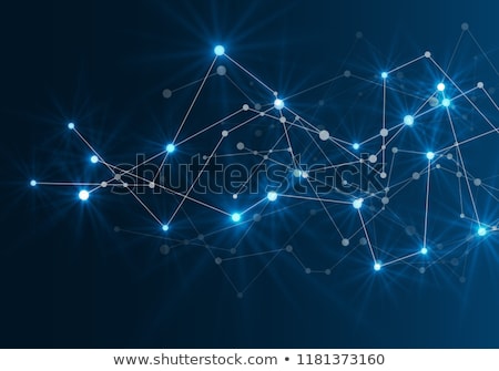 Stock fotó: Abstract Polygonal With Connecting Dots And Lines Connection Science Background