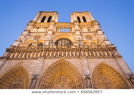 Stock photo: Notre Dame Cathedral In Paris At Night