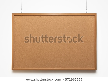 Stockfoto: Empty Memo Board In Closeup