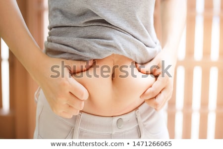 Сток-фото: Female Fatty Stomach Body