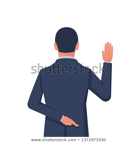 Zdjęcia stock: Businessman Taking Oath