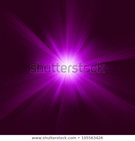 Stock fotó: Purple Disco Rays With Stars Eps 8