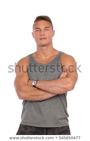 Foto stock: Handsome Young Muscular Man