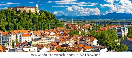 Panorama Of Ljubljana Slovenia Europe Stockfoto © xbrchx