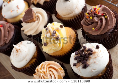 Stok fotoğraf: Decadent Gourmet Cupcakes