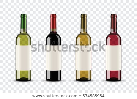Foto stock: Wine In Bottle And Grapes