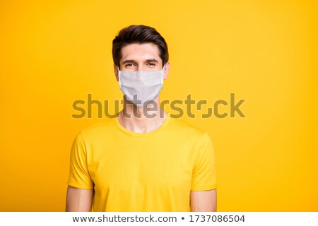 Stock photo: Man With Smile Mask