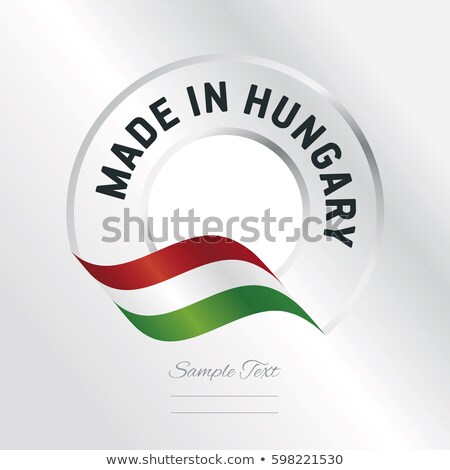 Stock foto: Made In Hungary Stamp Text Illustration