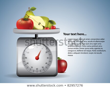 Fruit On A Kitchen Scale [[stock_photo]] © graphit