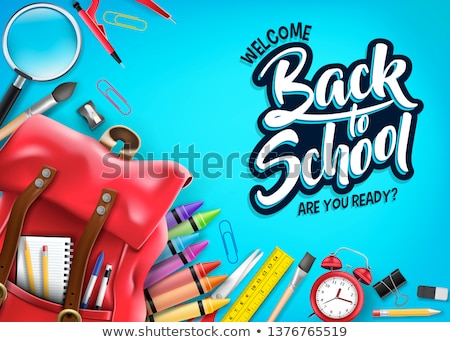 Сток-фото: Back To School Lettering Poster