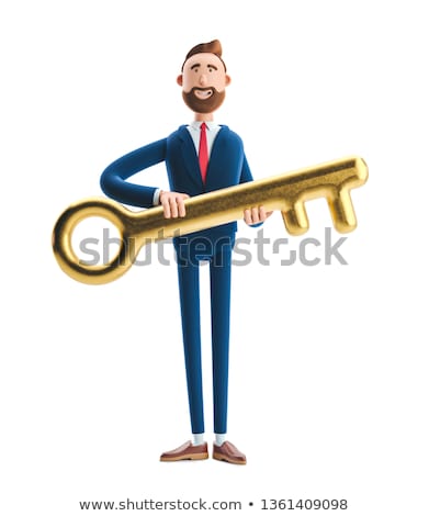 Stock photo: Gold Finance Key