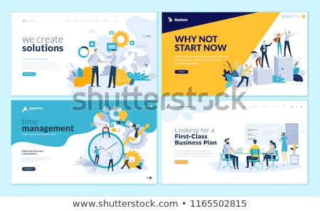 Stock fotó: Workflow Concept Vector Illustration