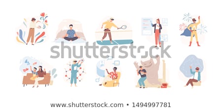 Stockfoto: Interactive Reality Games Vector Illustration