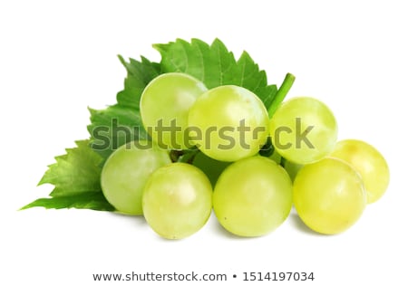 Foto stock: Grape Cluster Isolated On White
