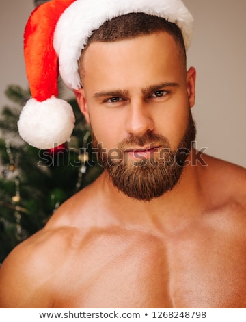 Сток-фото: Hunky Santa