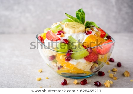 Сток-фото: Yogurt And Fruits