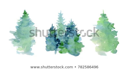 Сток-фото: Colorful Tree Vector Background