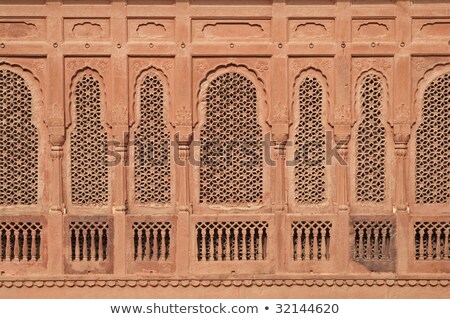 Foto stock: Window In Junagarh Fort In Bikaner