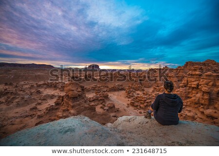 ストックフォト: Mushroon Shaped Hoodoos Goblin Valley State Park Rock Canyon Uta