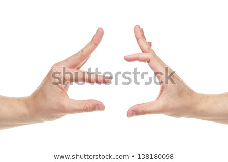 Stock photo: Man Gesture Showing Size Something