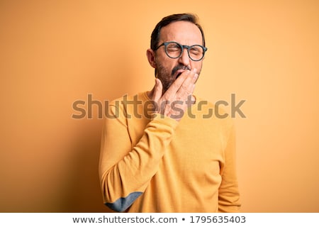 Foto stock: Middle Age Man With Open Hands