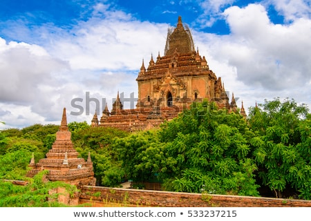 Stok fotoğraf: Ancient Architecture Of Old Buddhist Temples At Bagan Myanmar