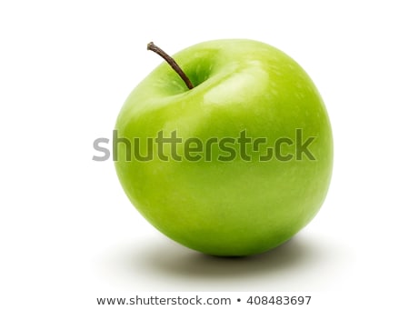 Foto stock: Fresh Green Apple Isolated On White