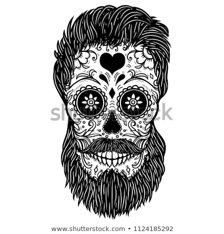 Сток-фото: Print - Mexican Sugar Skull Day Of The Dead Poster