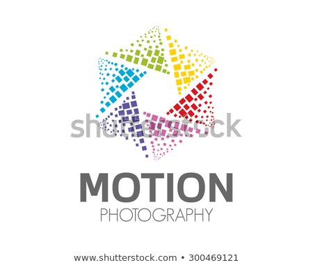 Stok fotoğraf: Abstract Photography Logo Design Hexagonal Loop Symbol Photogr