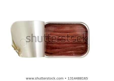 Stock photo: Canned Salted Anchovy Fillets In Oil