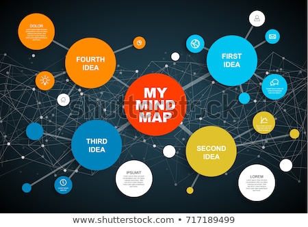 Zdjęcia stock: Vector Abstract Mind Map Infographic Template