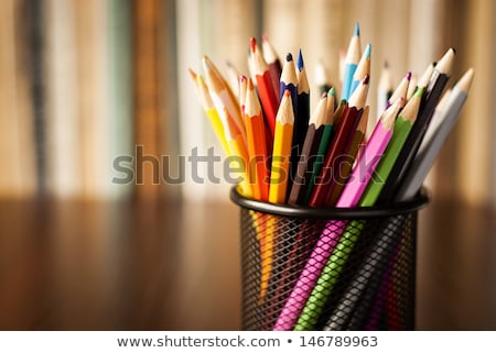 Foto stock: Pencils In A Desk Tidy