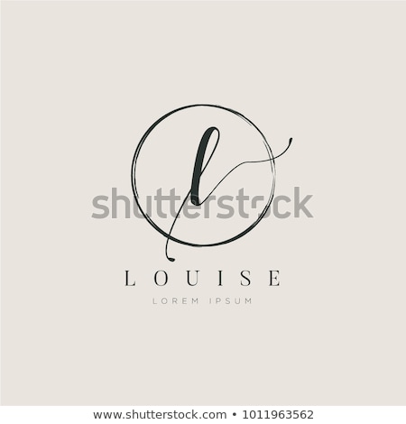 Stockfoto: Black Letter L Logo Logotype Vector Icon