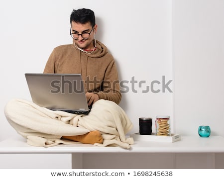 Foto stock: Young Handsome Man Staying In Hospital