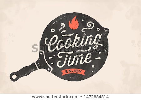 ストックフォト: Cooking Time Kitchen Poster Kitchen Wall Decor Sign Quote