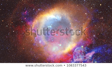 Zdjęcia stock: Colored Nebula And Open Cluster Of Stars In The Universe