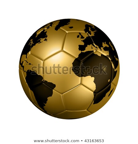 Brazil Map And Soccer Ball 2014 Foto stock © Daboost