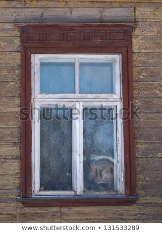 Foto stock: Old Nostalgic Wooden Window Frame