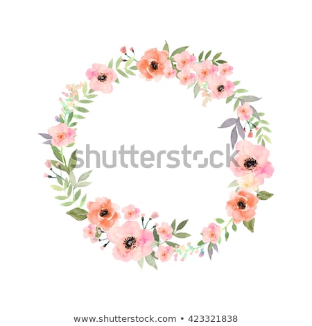 Stock fotó: Wreath Of Flowers