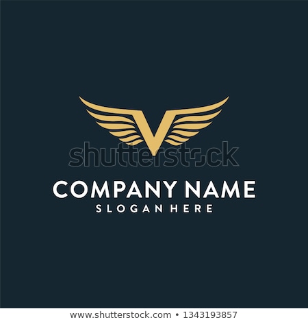 Zdjęcia stock: V Wing Logo Template