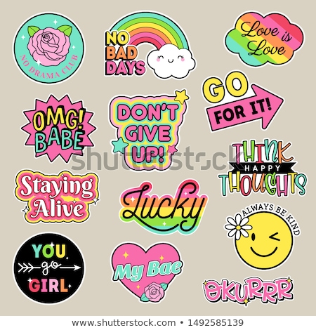 Foto d'archivio: Sticker Fashion Badges