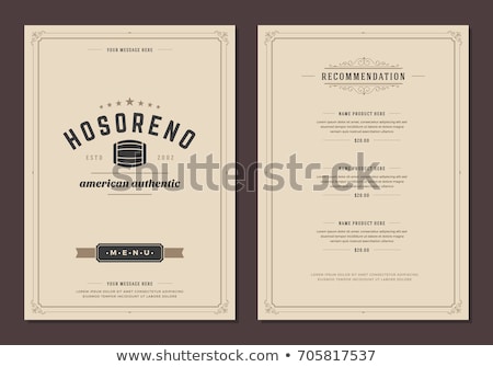 Stockfoto: Menu Template