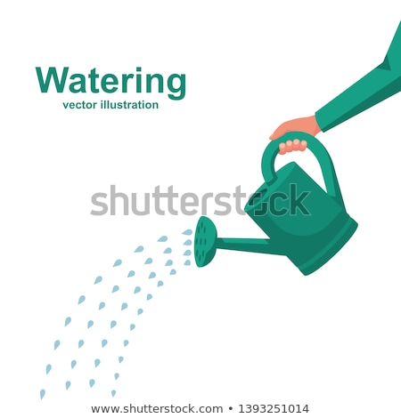 Foto stock: Vector Garden Watering Can