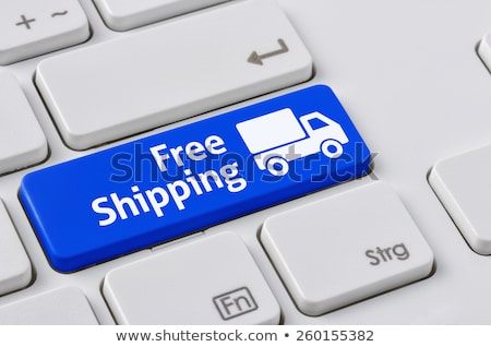 [[stock_photo]]: A Keyboard With A Blue Labeled Button - Free Shipping