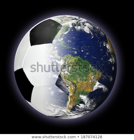 Stock photo: Soccer Ball A As World Earth Provided By Nasa