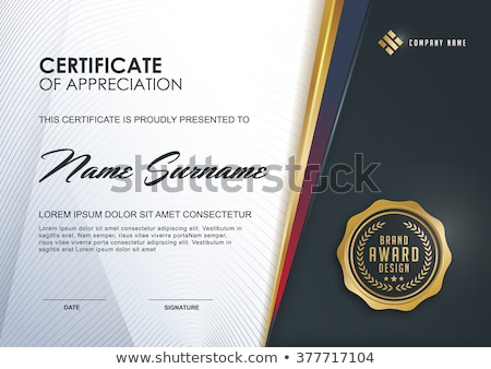 Сток-фото: Award Diploma Certificate Template Design