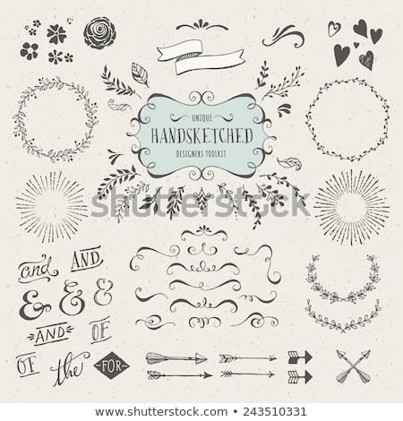 Stockfoto: Drawn Vintage Badges